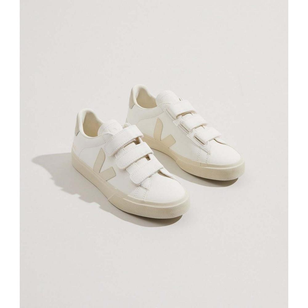 Veja RECIFE CHROMEFREE Men's Shoes White/Beige | CA 198VRW